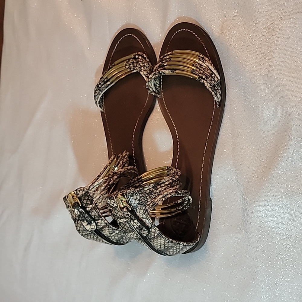 Tory Burch Mignon Rings Sandals Women's Size 10 But Fits Like A 9.5 - Picture 9 of 14